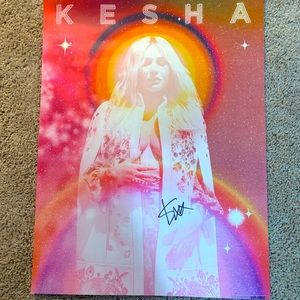 Autographed Kesha poster from her Praying tour!